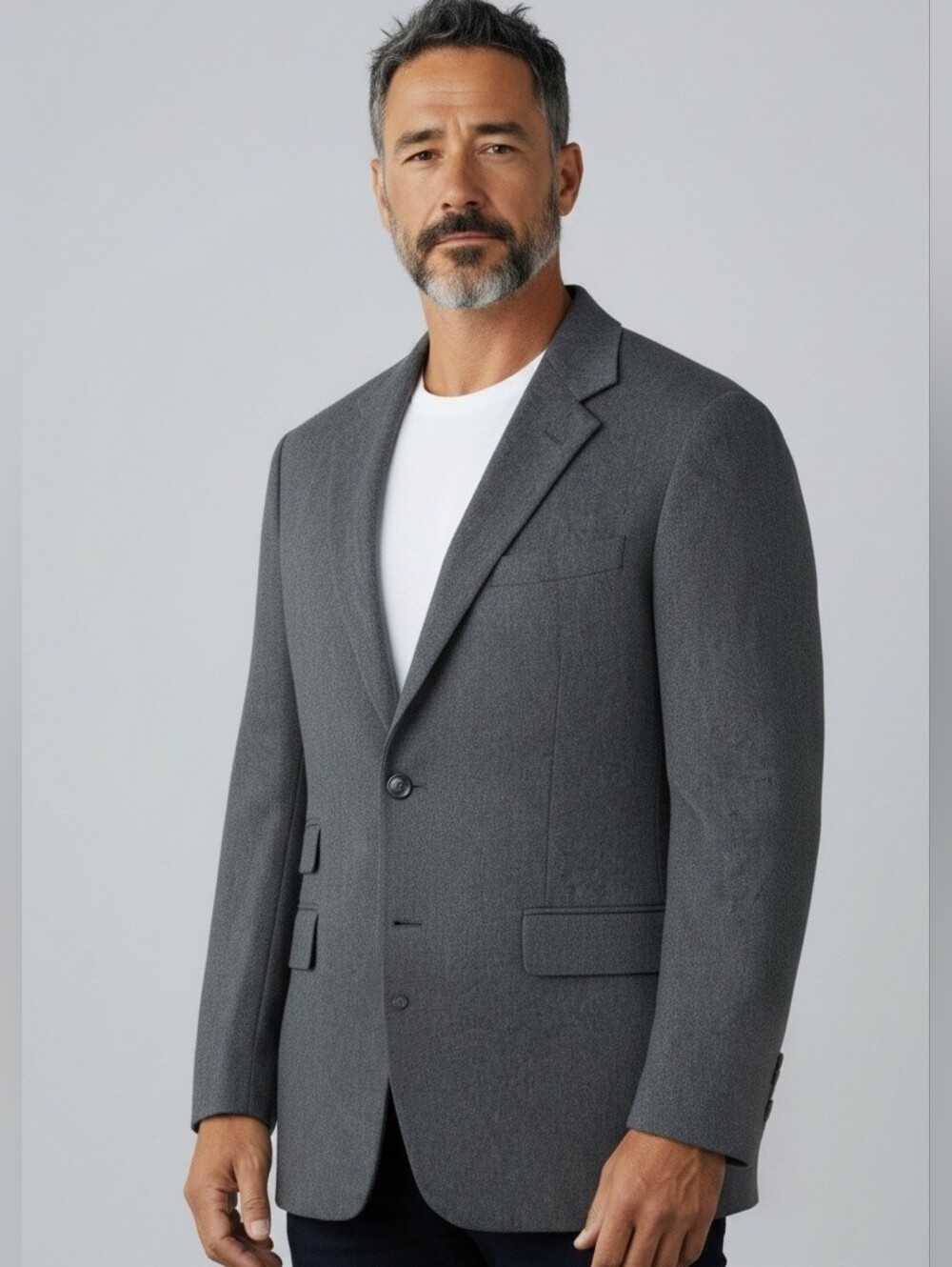 Ralph Lauren Purple Label Charcoal Gray -Button Sport Coat... Size 40L